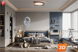 Children Room Scenes Skp FIles 